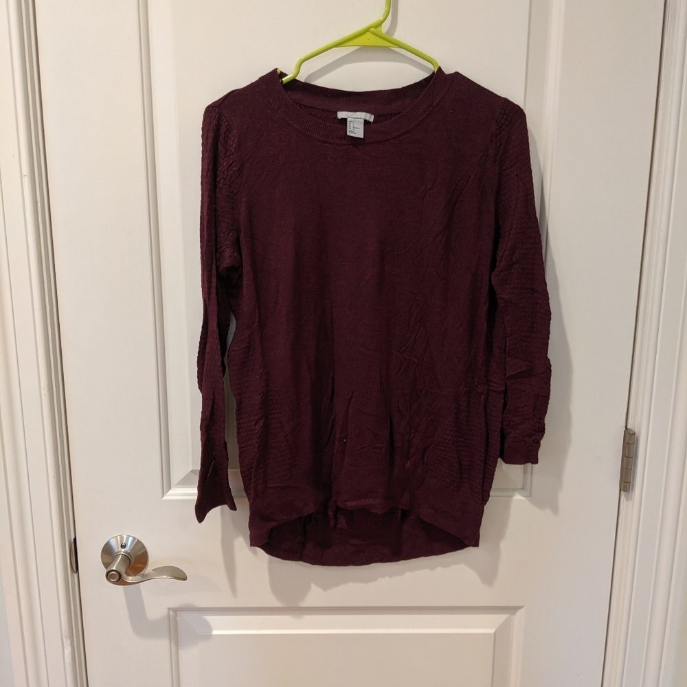 H&M maroon sweater